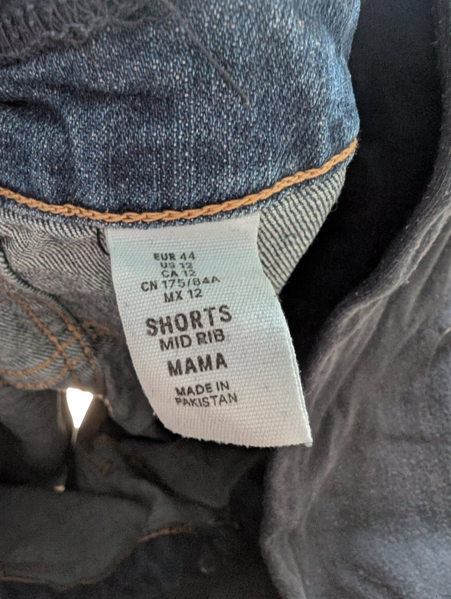 MAMA denim graviditetsshorts