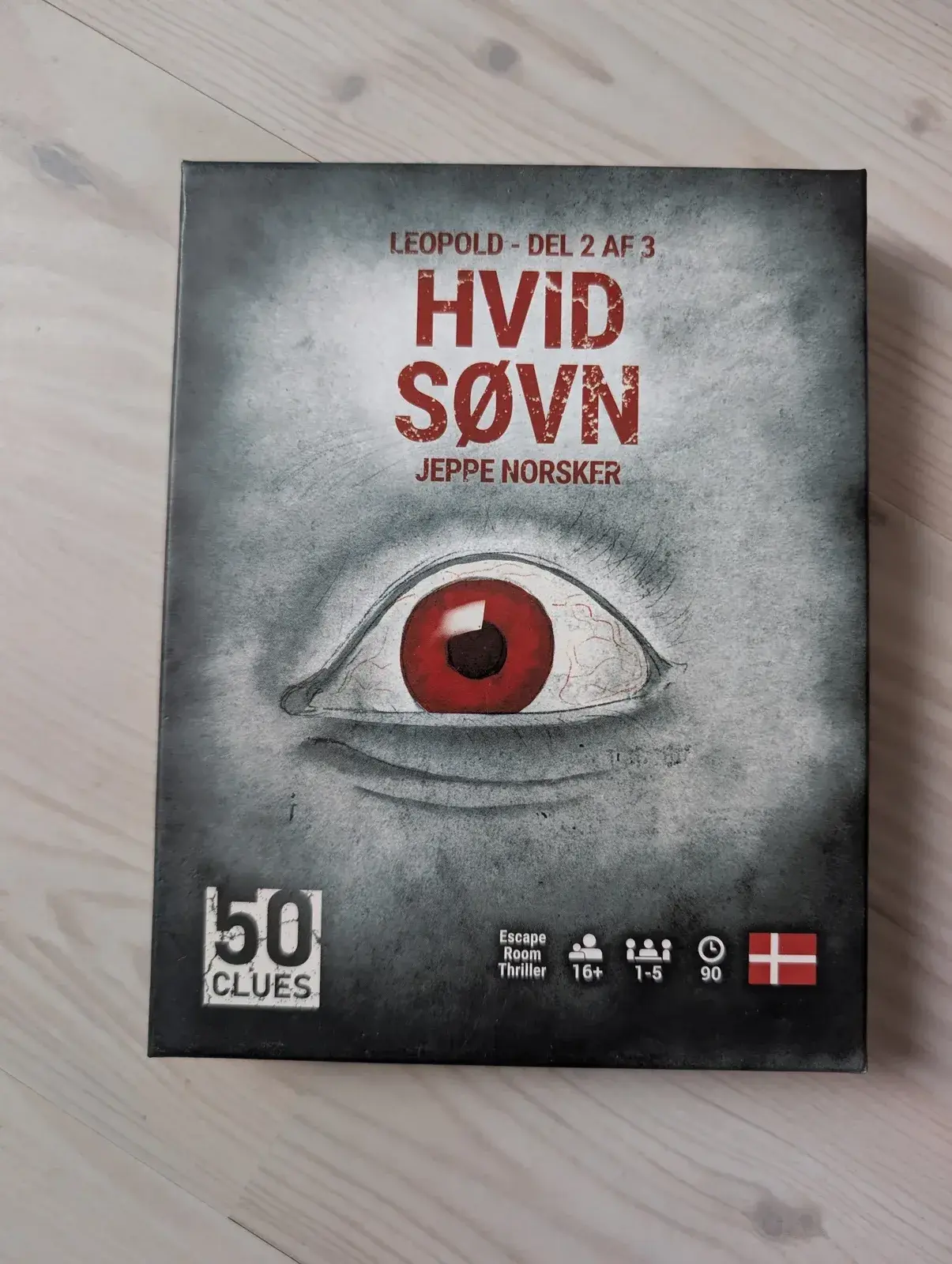 50 Clues: Hvid Søvn + Leopolds Skæbne – escape room-spil (Norsker Games, dansk)