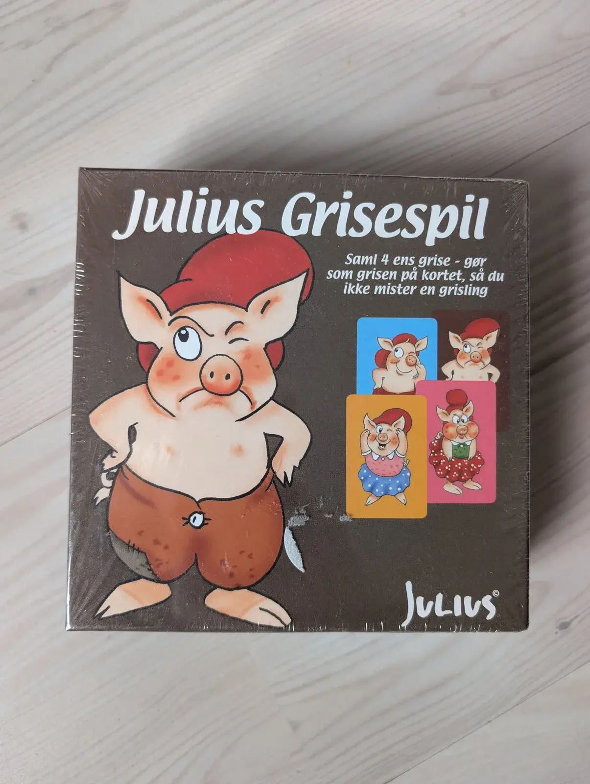 Julius Grisespil – kortspil til børn, stadig i plast